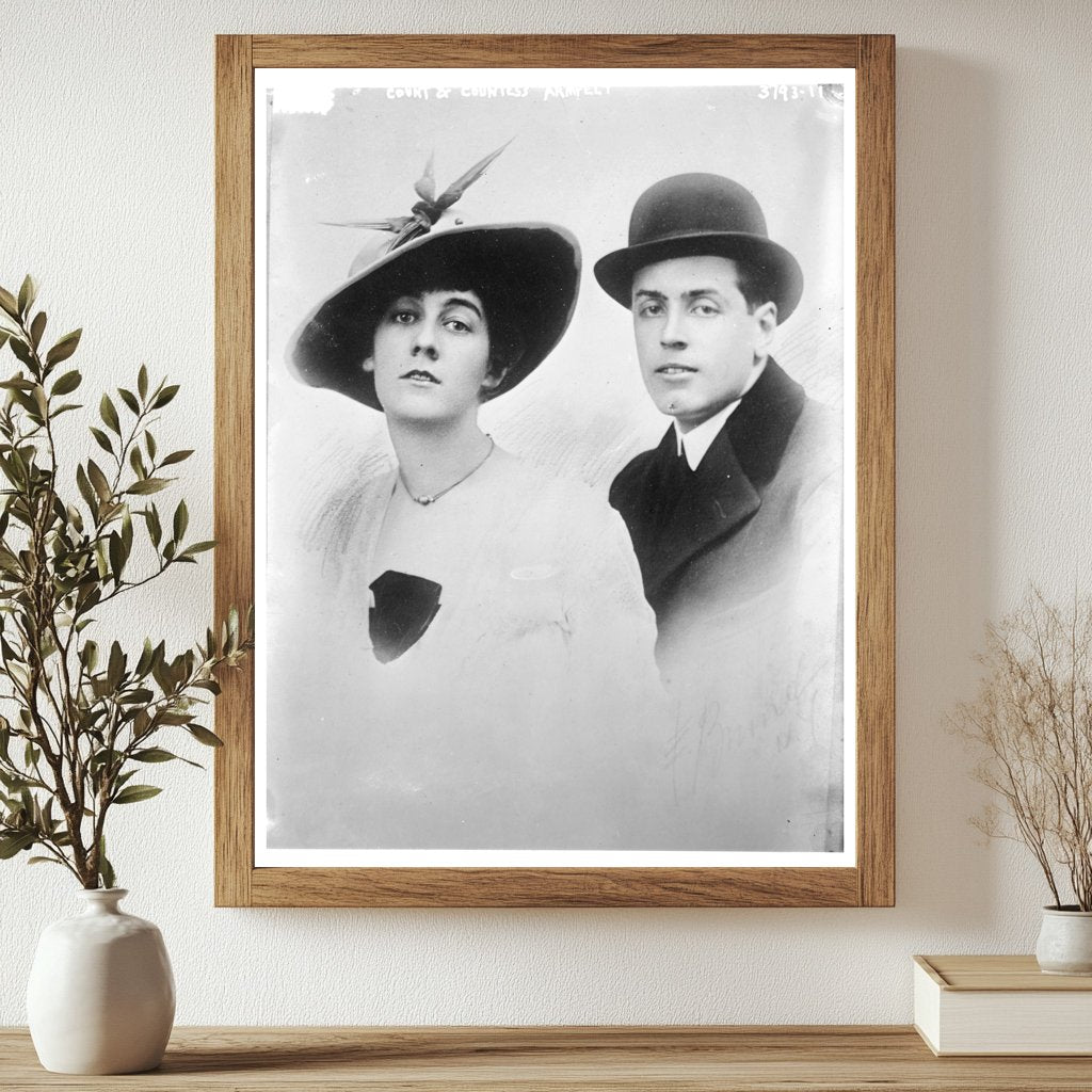 Historic Count & Countess Armfelt Print, Vintage Art