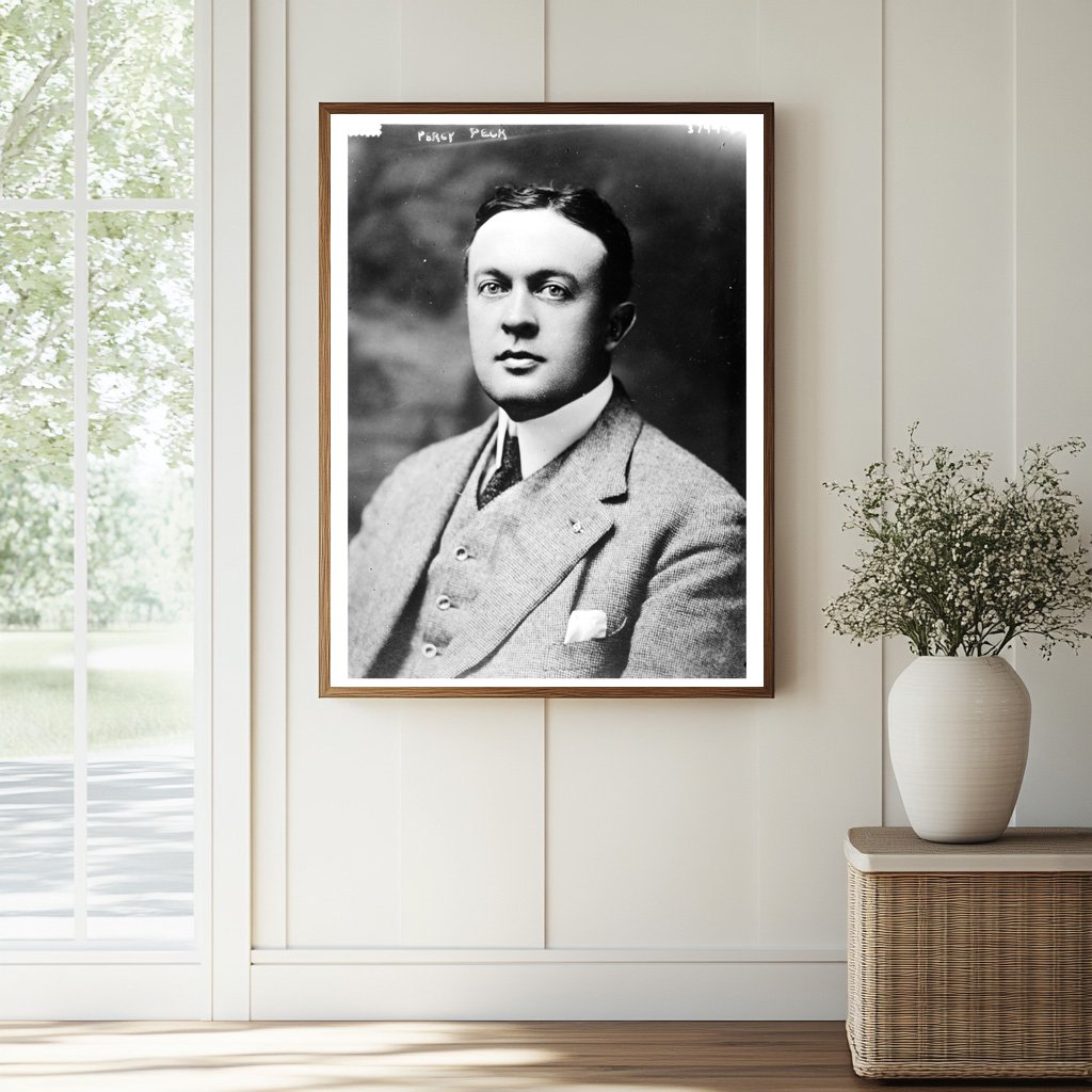 Historic Percy Peck Print, Vintage Art