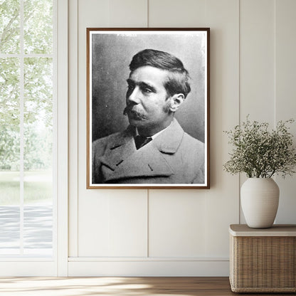 Historic H.G. Wells Print, Vintage Art