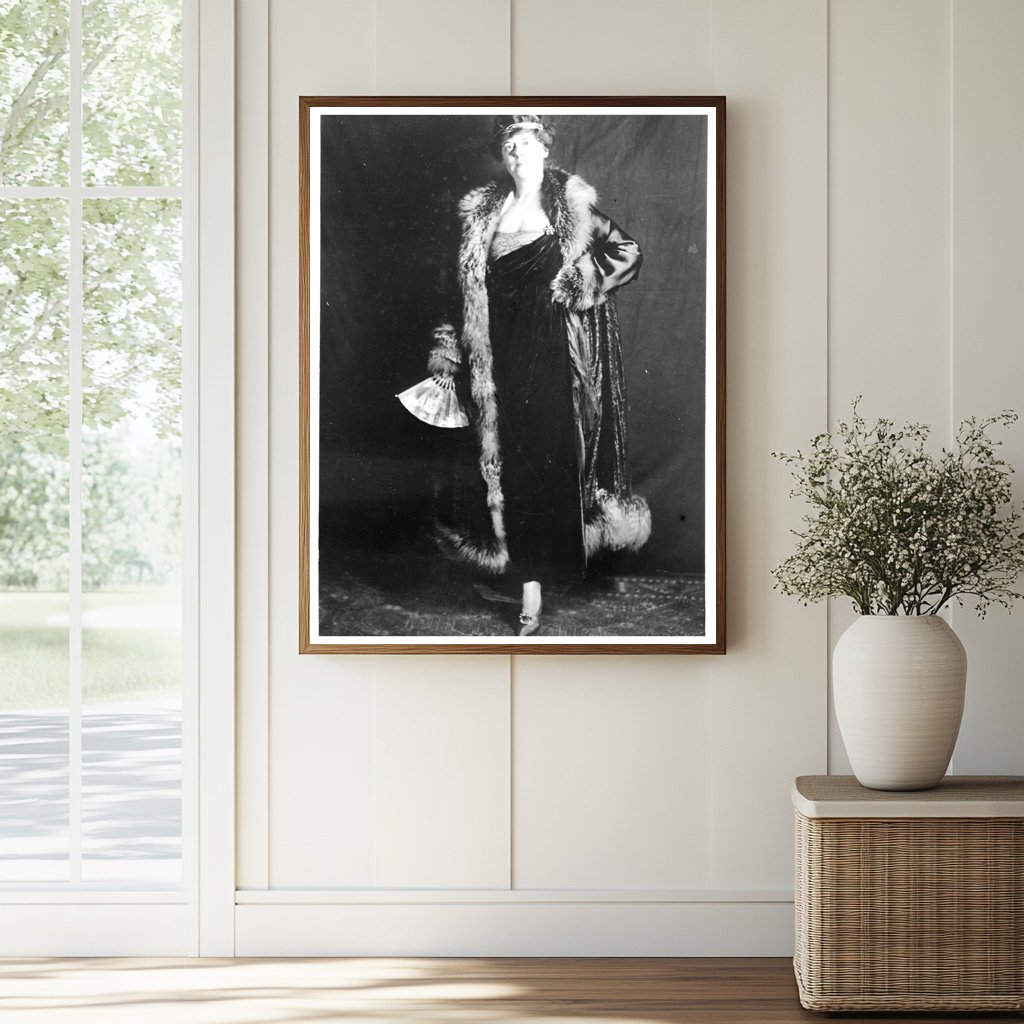 Historic Mrs. Newbold Edgar Print, Vintage Art