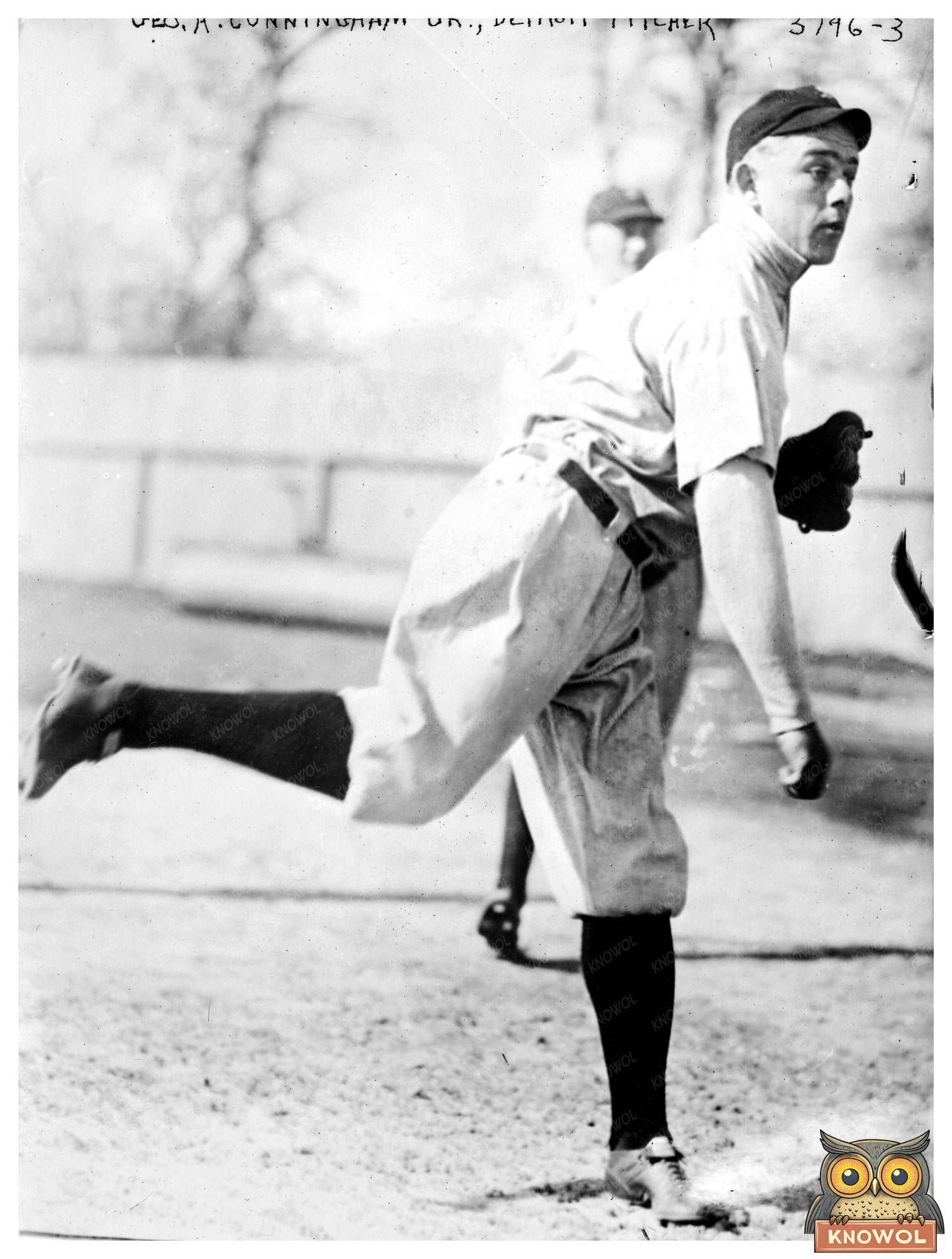 Historic [George Cunningham, pitcher, Detroit AL (baseball)] Print, Vintage Art