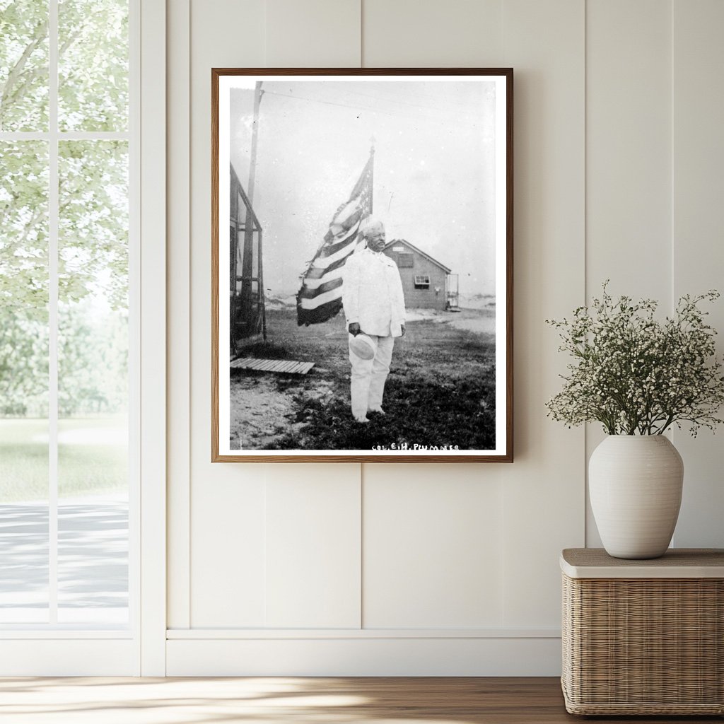 Historic Col. Edw. H. Plummer Print, Vintage Art