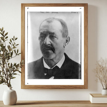 Historic Prof. Paul Speiser Print, Vintage Art
