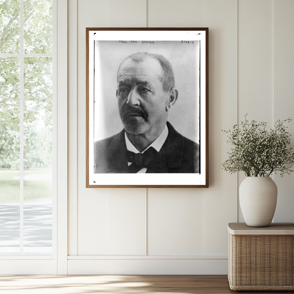 Historic Prof. Paul Speiser Print, Vintage Art