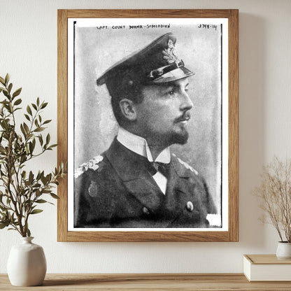 Historic Capt. Count Dohna - Schlodien Print, Vintage Art