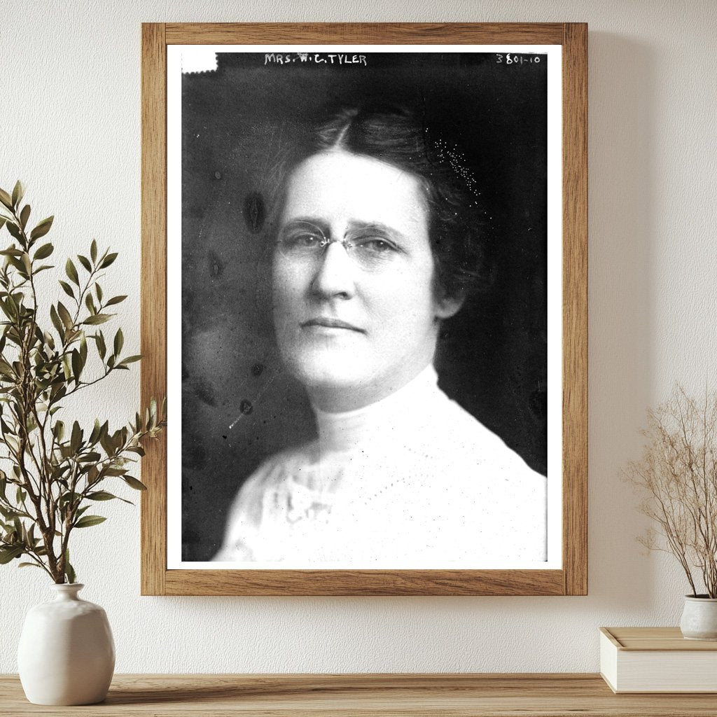 Historic Mrs. W.C. Tyler Print, Vintage Art