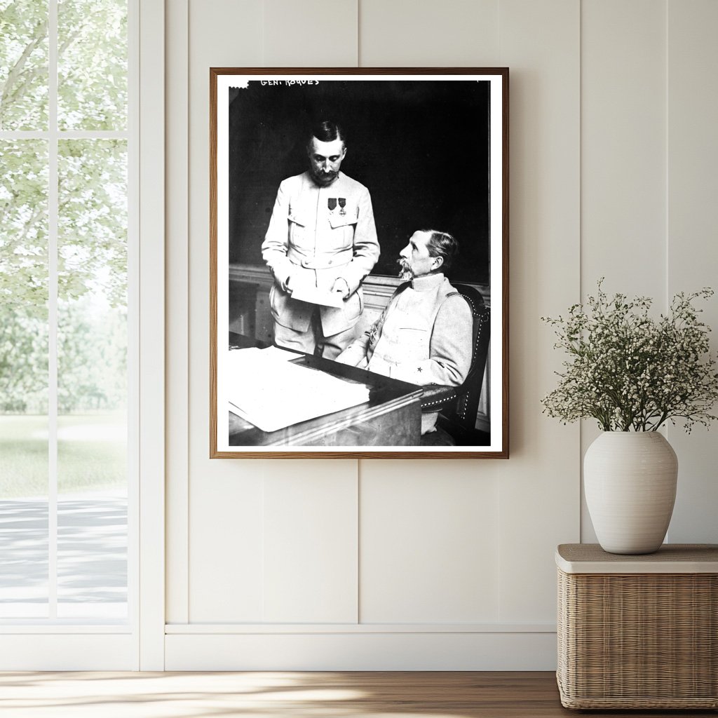 Historic Gen. Roques Print, Vintage Art
