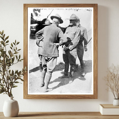 Historic Pershing at Casas Grandes Print, Vintage Art