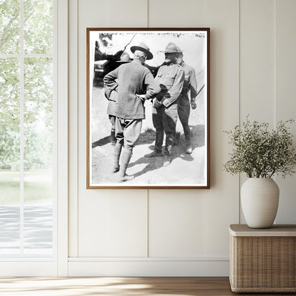 Historic Pershing at Casas Grandes Print, Vintage Art