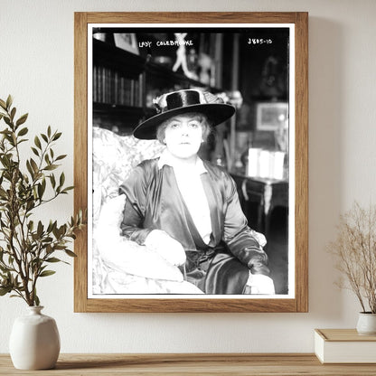 Historic Lady Colebrooke Print, Vintage Art
