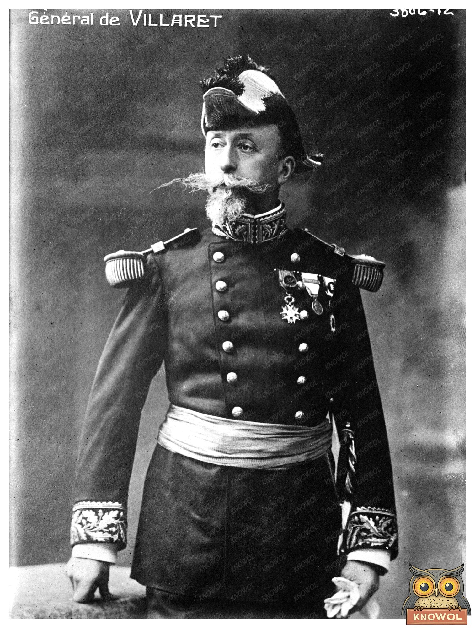 Historic General de Villaret Print, Vintage Art