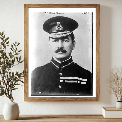 Historic Gen. Leslie Rundle Print, Vintage Art