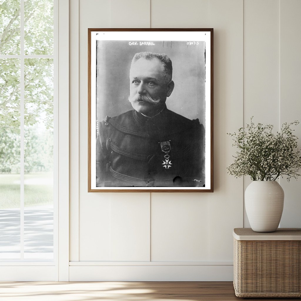 Historic Gen. Sarrail Print, Vintage Art