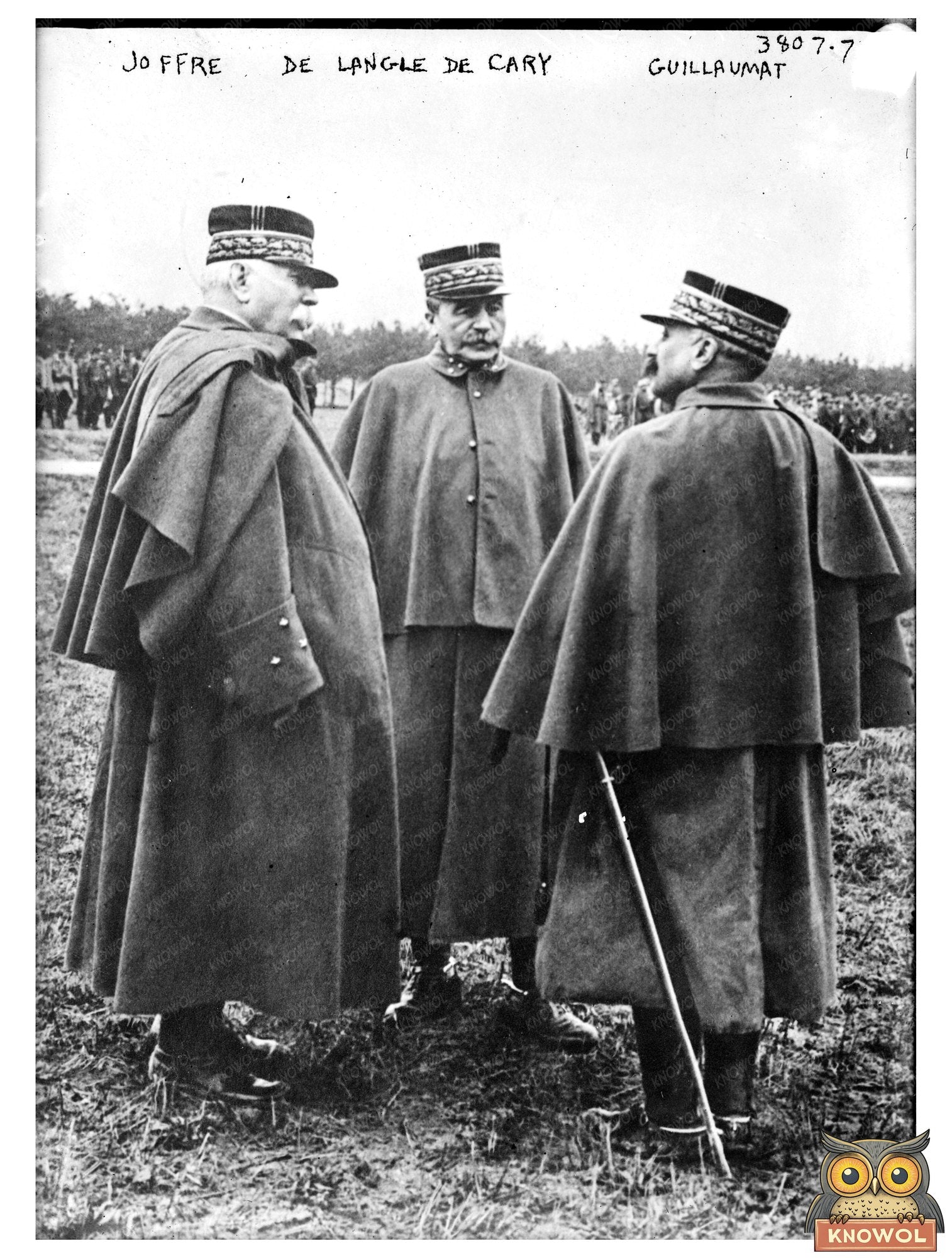 Historic Joffre / De Langle De Cary / Guillaumat Print, Vintage Art