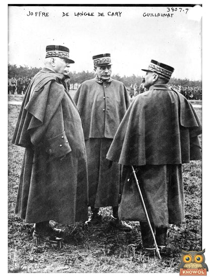 Historic Joffre / De Langle De Cary / Guillaumat Print, Vintage Art