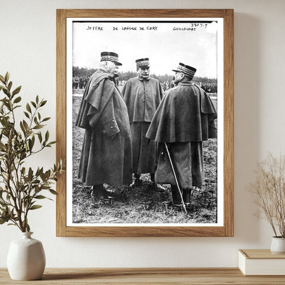 Historic Joffre / De Langle De Cary / Guillaumat Print, Vintage Art