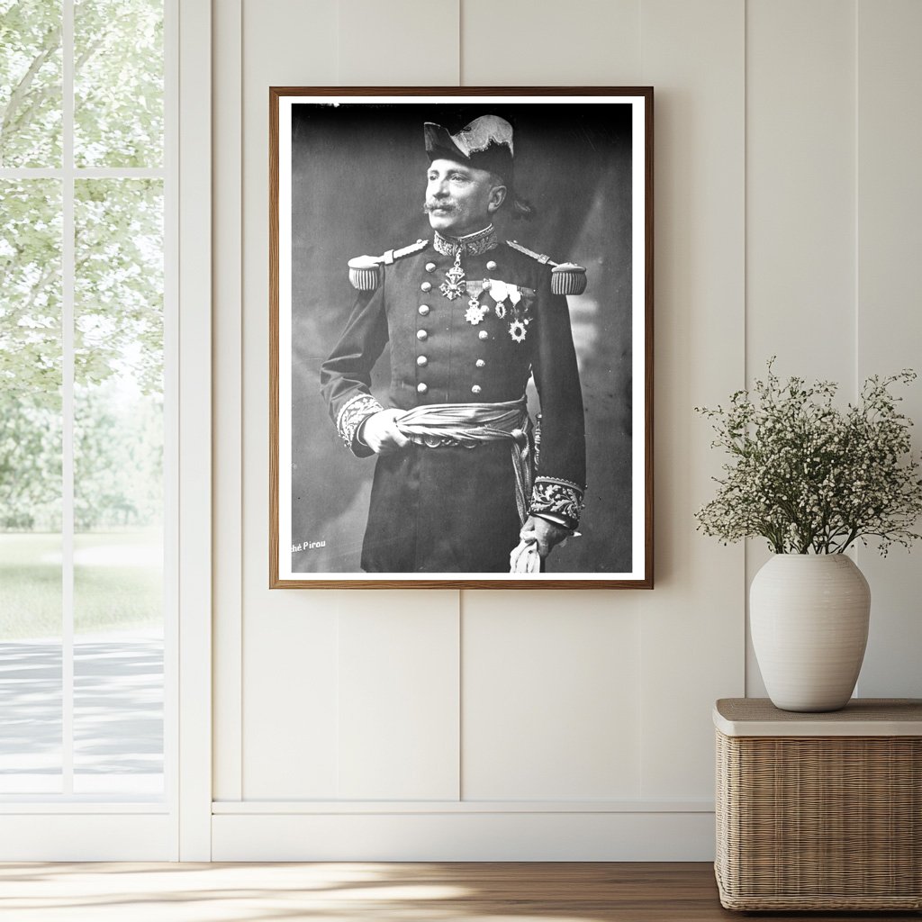 Historic Gen. De Maud ' Huy Print, Vintage Art