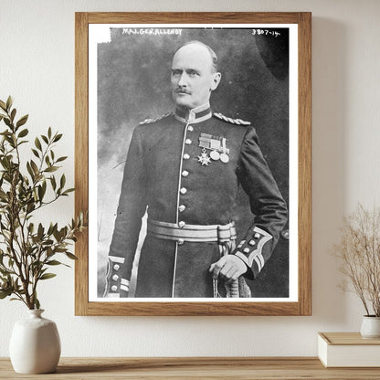 Historic Maj. Gen. Allenby Print, Vintage Art