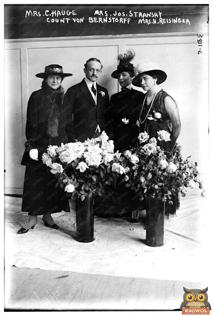 1916 Gathering: Count Von Bernstorff & Notables
