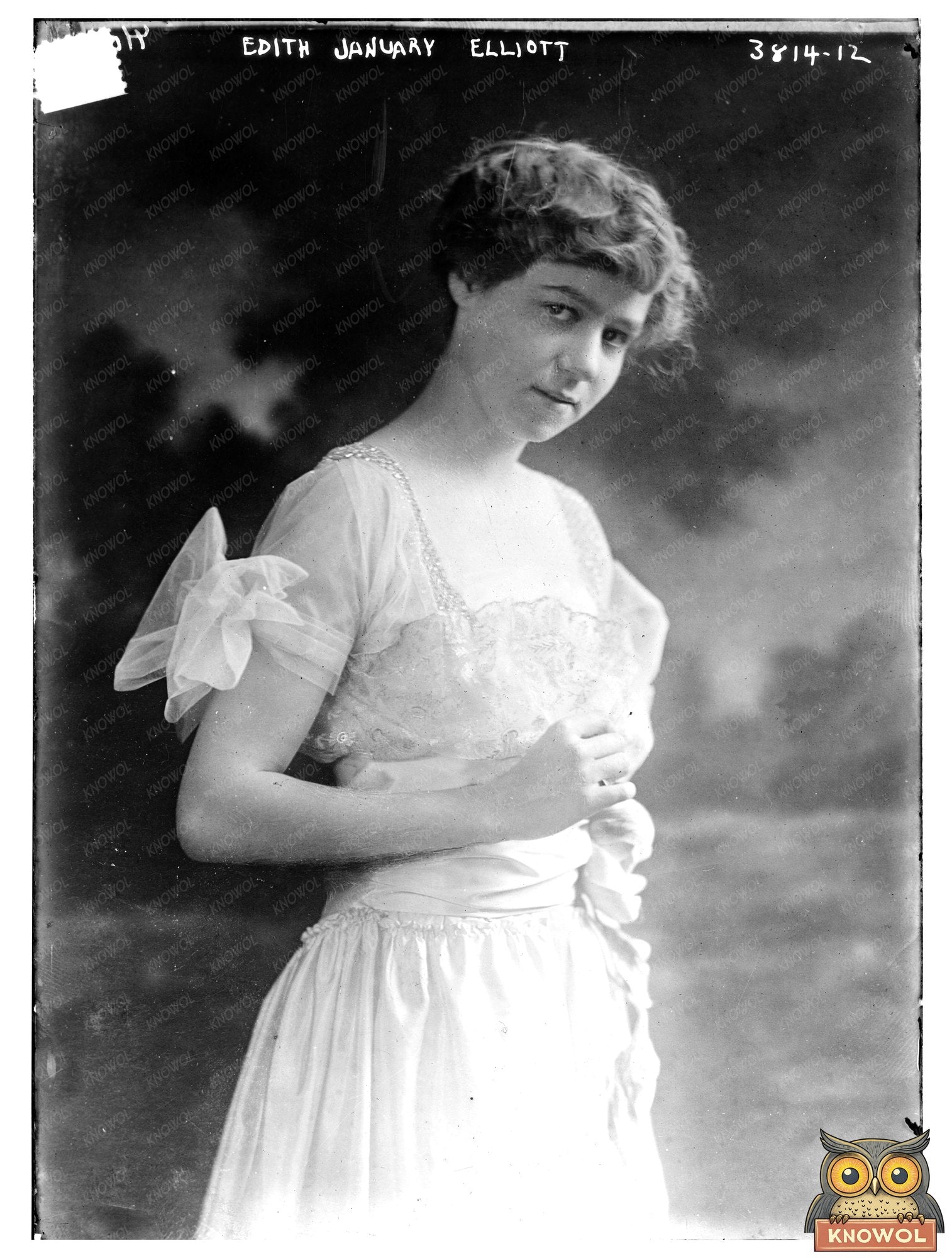 Historic Edith January Elliott Print, Vintage Art