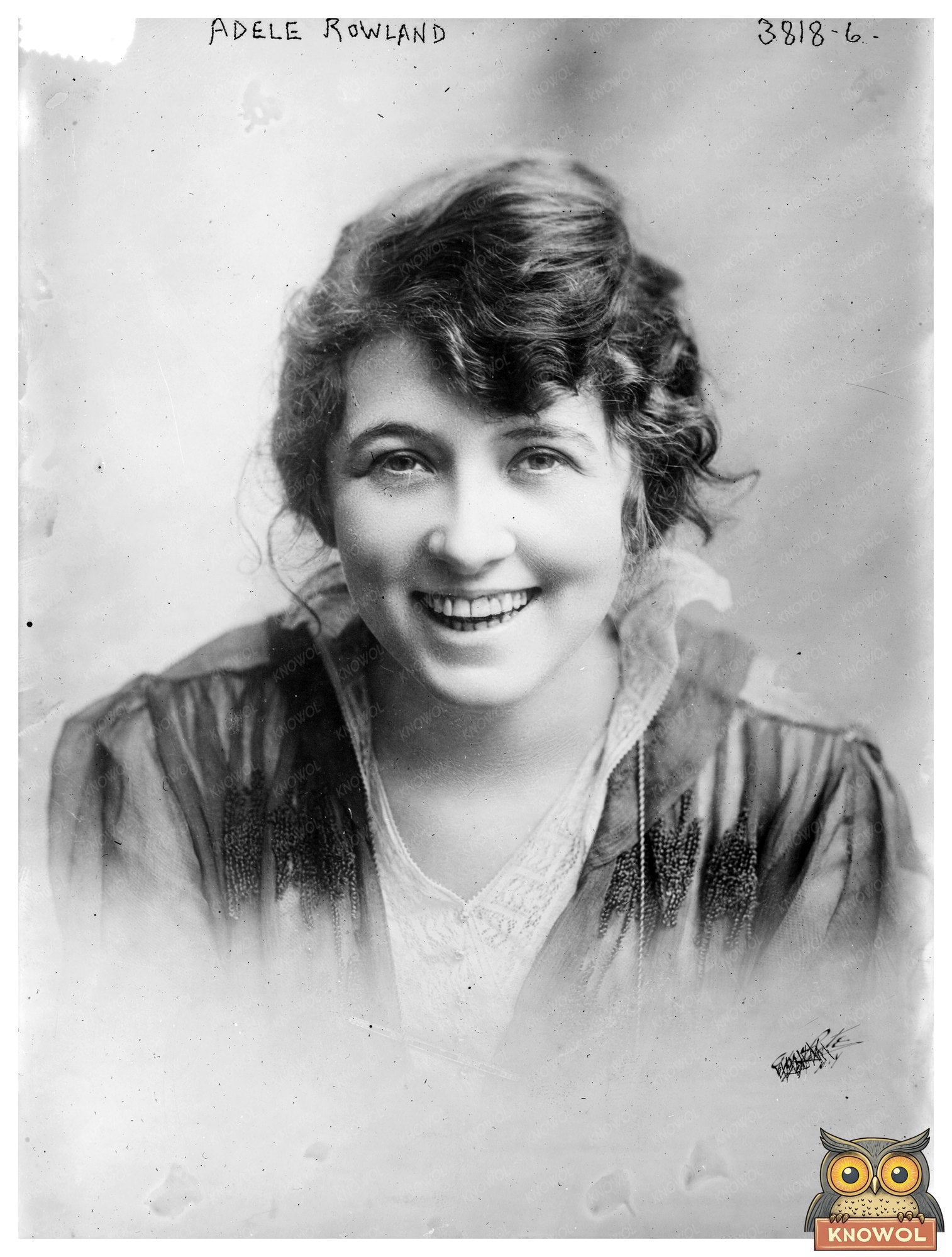 Historic Adele Rowland Print, Vintage Art