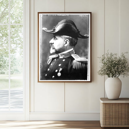 Historic Adm. A.G. Winterhalter Print, Vintage Art