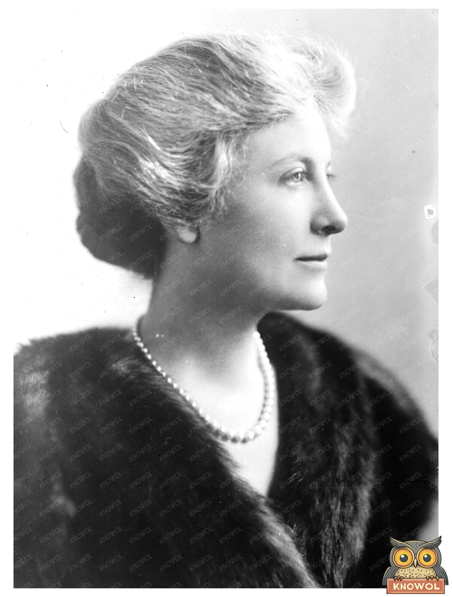 Historic Mrs. Aug. Belmont Print, Vintage Art