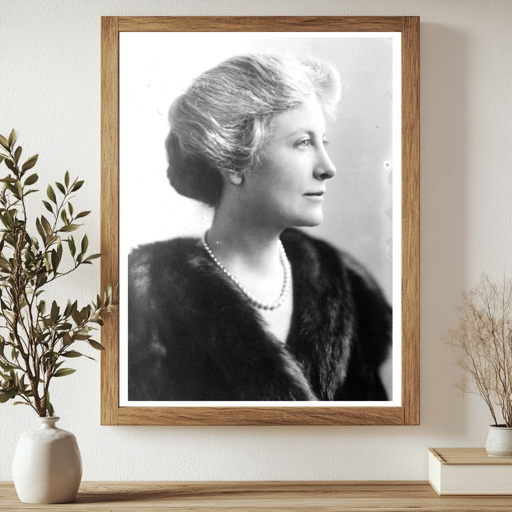 Historic Mrs. Aug. Belmont Print, Vintage Art