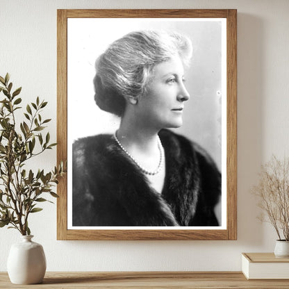 Historic Mrs. Aug. Belmont Print, Vintage Art