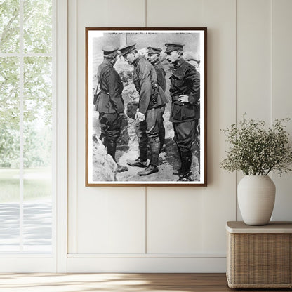 Historic King of Belg. [ie.e, Belgium] at front Print, Vintage Art