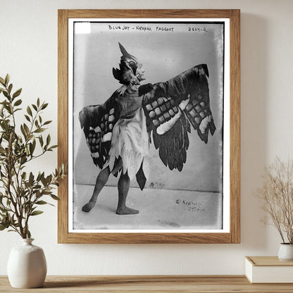 Historic Blue Jay - Newark Pageant Print, Vintage Art
