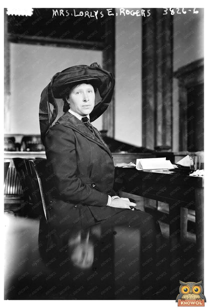 Historic Portrait of Mrs. Lorlys E. Rogers, 1915-1920