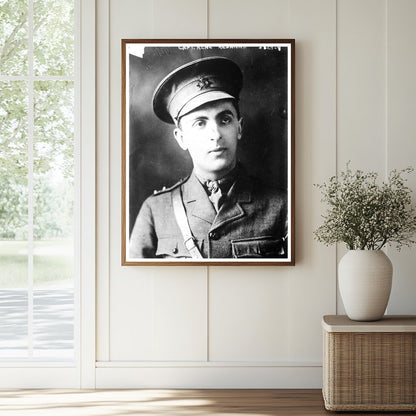 Historic Capt. Rene Redmond Print, Vintage Art