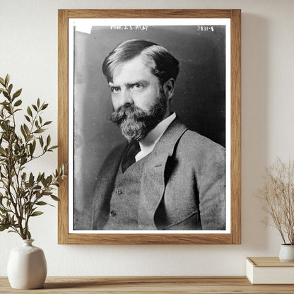Historic Prof. J.S. Pray Print, Vintage Art