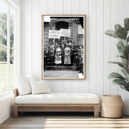 1916 New York Cloak Makers Strike: Picketing Steps Scene