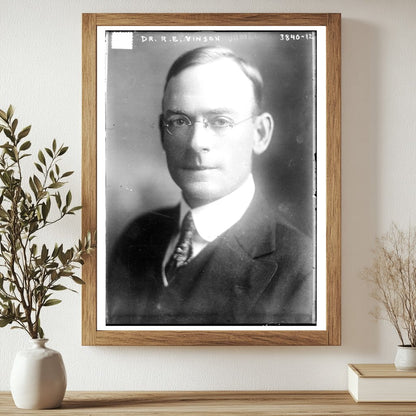 Historic Dr. R.E. Vinson Print, Vintage Art