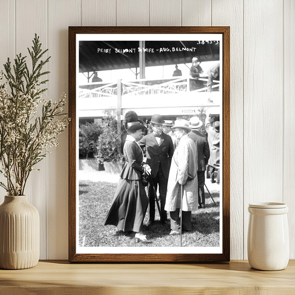 Perry Belmont & Wife: Captured Elegance, 1916