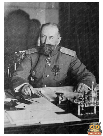 Historic Gen. Polivanoff, Minister of War Print, Vintage Art