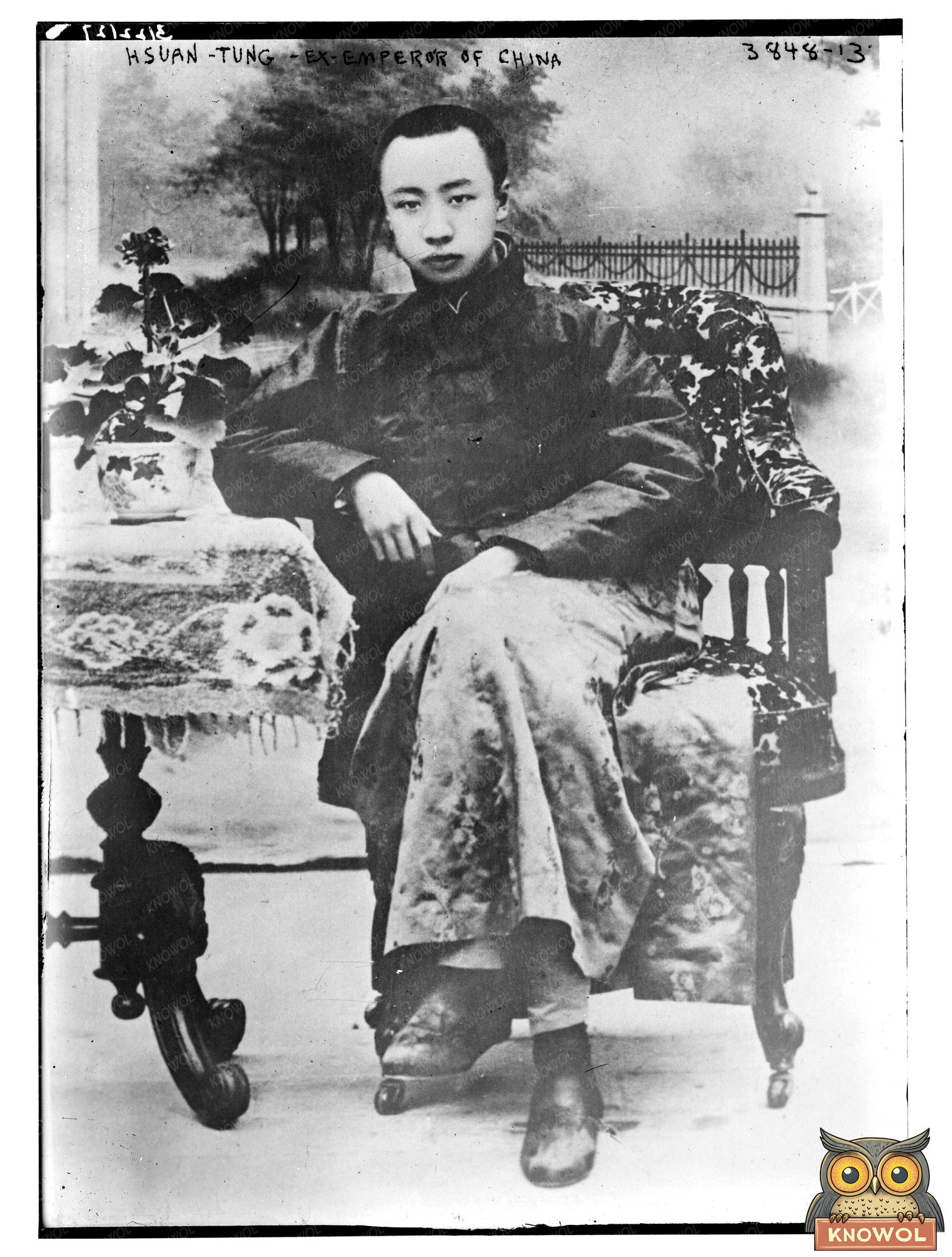 Historic Hsuan-Tung -- Ex-Emperor of China Print, Vintage Art