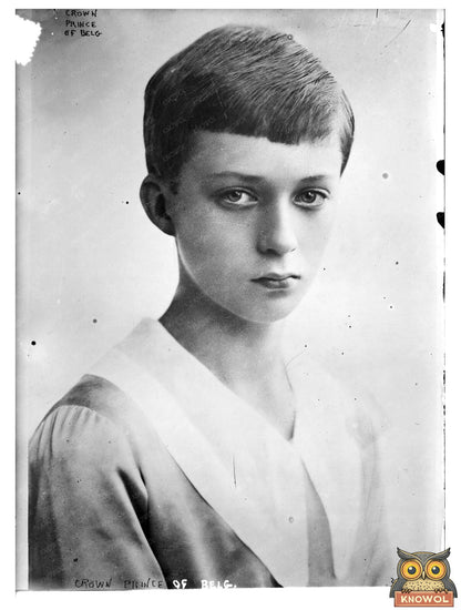 Historic Crown Prince of Belg. [i.e., Belgium] Print, Vintage Art