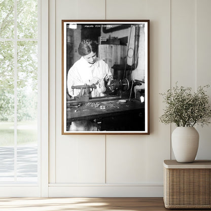 Historic Making Iron Crosses Print, Vintage Art