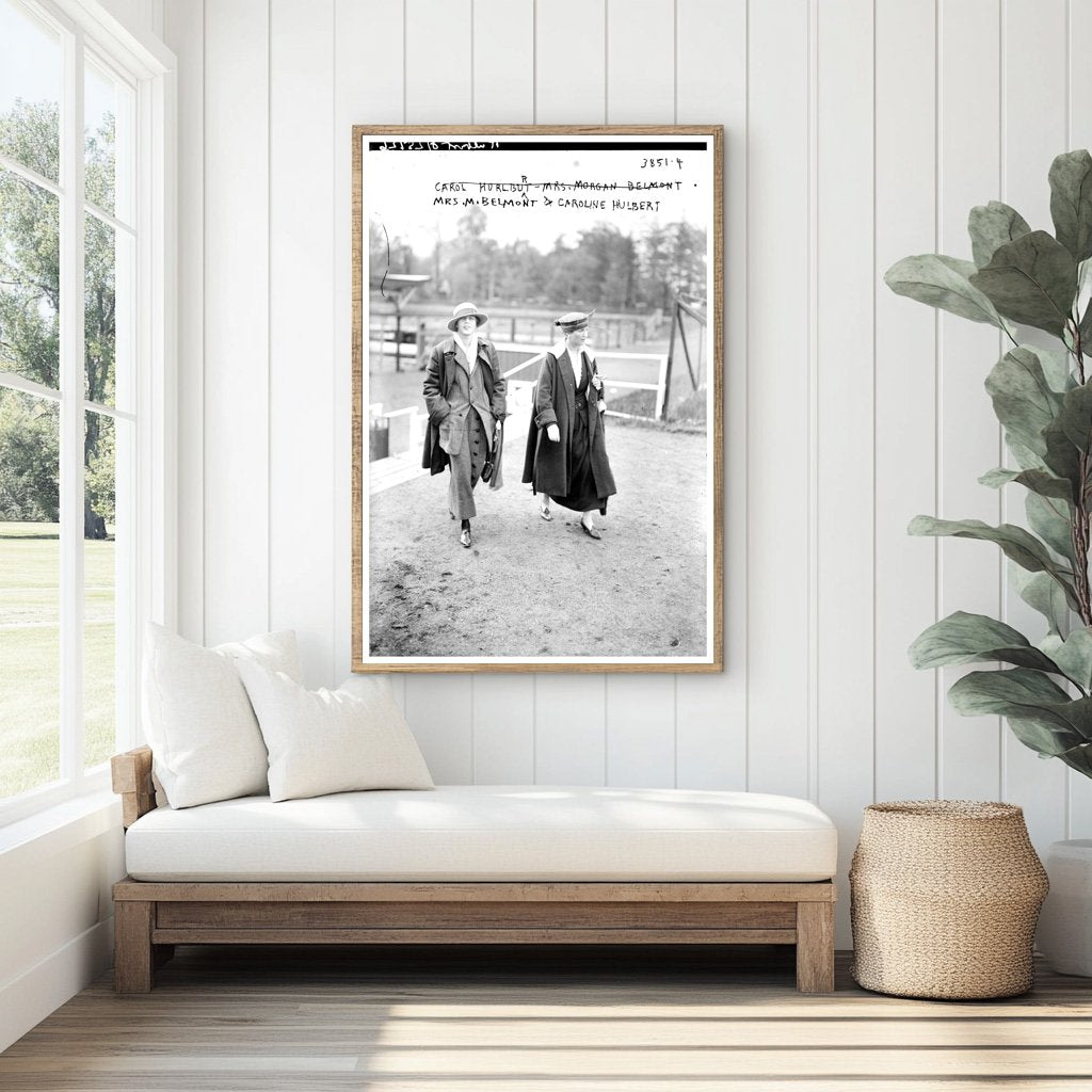 Mrs. M. Belmont & Caroline Hulbert: A 1910s Portrait