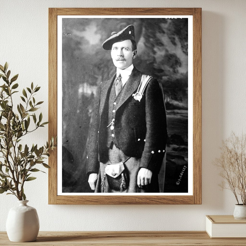 Historic J.C. Lynch Print, Vintage Art