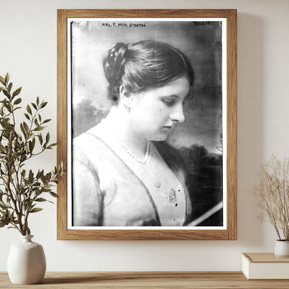 Historic Mrs. F. McM. Stanton Print, Vintage Art