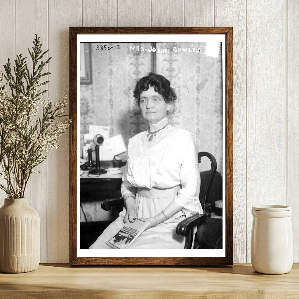 1916 Portrait of Mrs. Josiah Cowles in Everyday Elegance