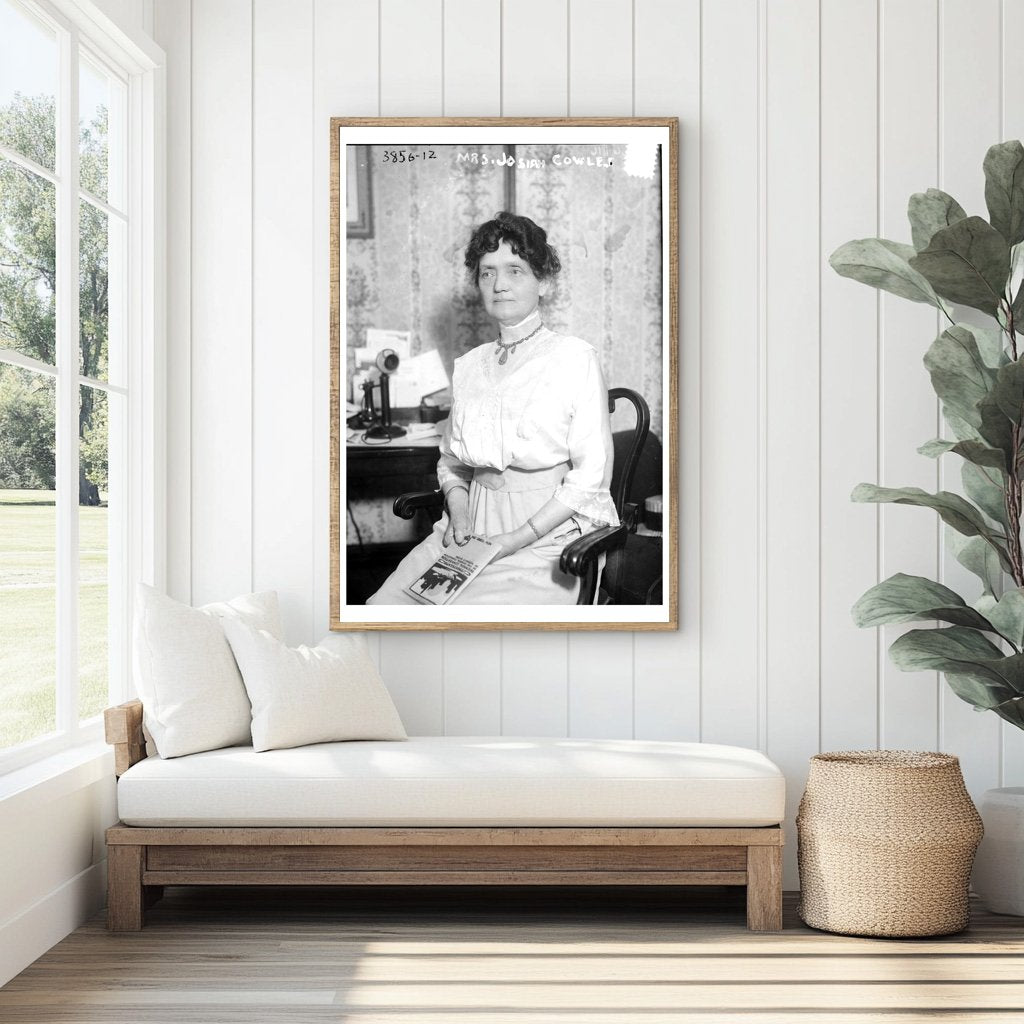 1916 Portrait of Mrs. Josiah Cowles in Everyday Elegance