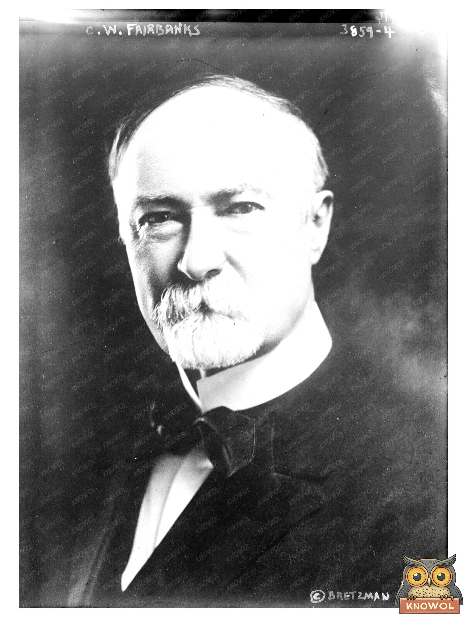 Historic C.W. Fairbanks Print, Vintage Art