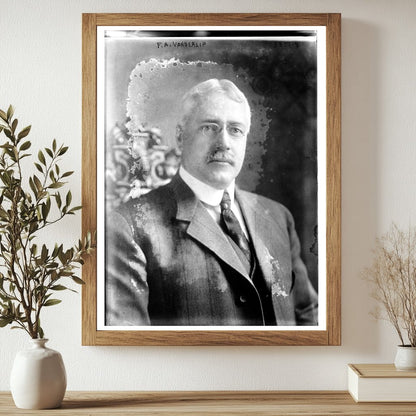 Historic F.A. Vanderlip Print, Vintage Art