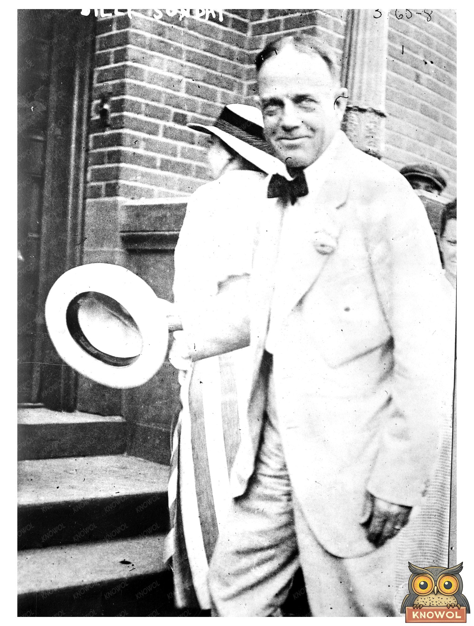 Historic Billy Sunday Print, Vintage Art
