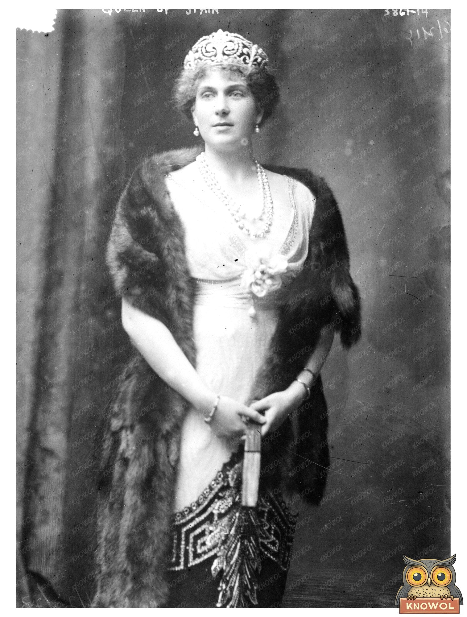Historic Queen of Spain Print, Vintage Art